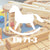 Wooden toys and a rocking horse and text EN 71-3