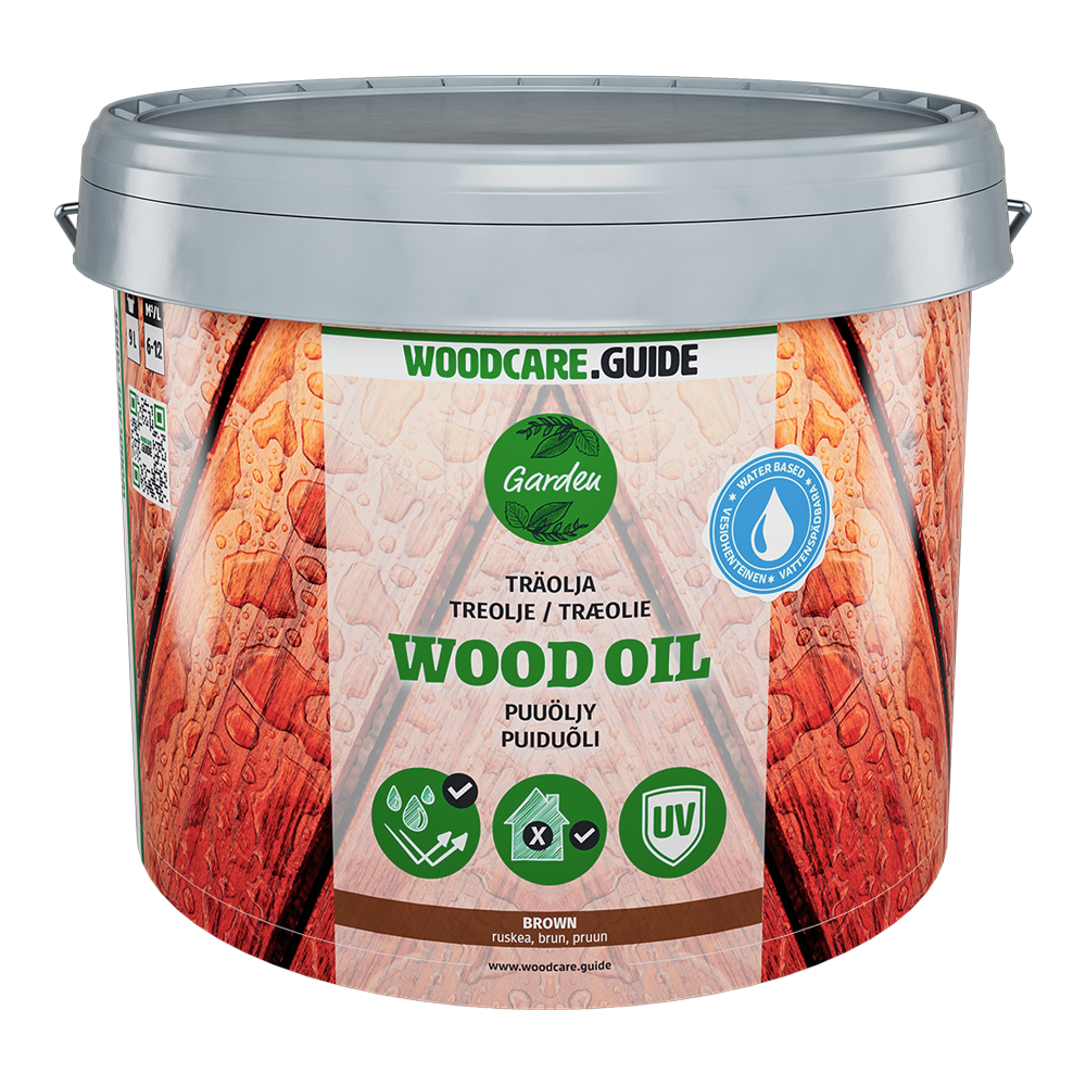 WOODCARE.GUIDE Wood Oil 9L Brown